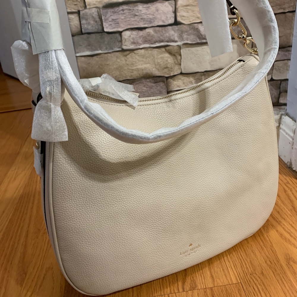 Authentic Kate Spade soft pebbled leather zip top shoulder bag - Picture 4 of 9